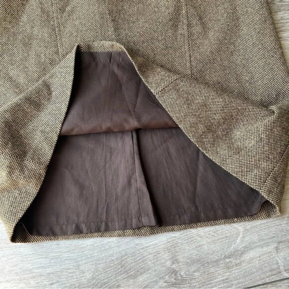 Vintage Laura Studio Wool Blend Woven Pencil Skirt Made in Canada - Picture 5 of 10